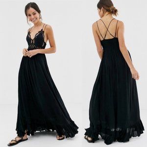 Free People NWT Adella Maxi Dress